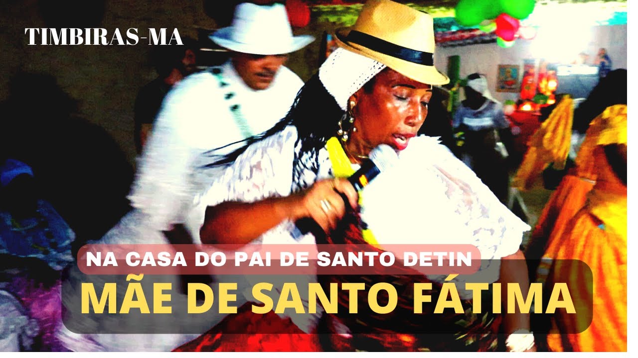 MÃE DE SANTO FÁTIMA NA TENDA DO PAI DE SANTO DETIN  TIMBIRAS MA
