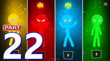 Stickman Party - Gameplay Part 22 Tournament Mode Random MiniGames 1 2 3 4 Players Free Games