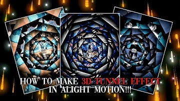 How To Make 3D Tunnel Effect In Alight Motion Like @mush.1s | Easiest Method!!! 😁🔥✨