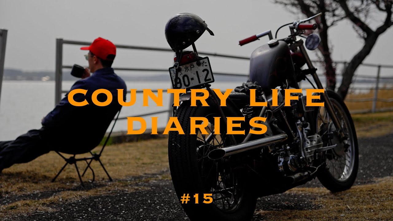 ヴィンテージハーレーと静かな湖で楽しむ和菓子とドリップコーヒー | harleydavidson | panhead