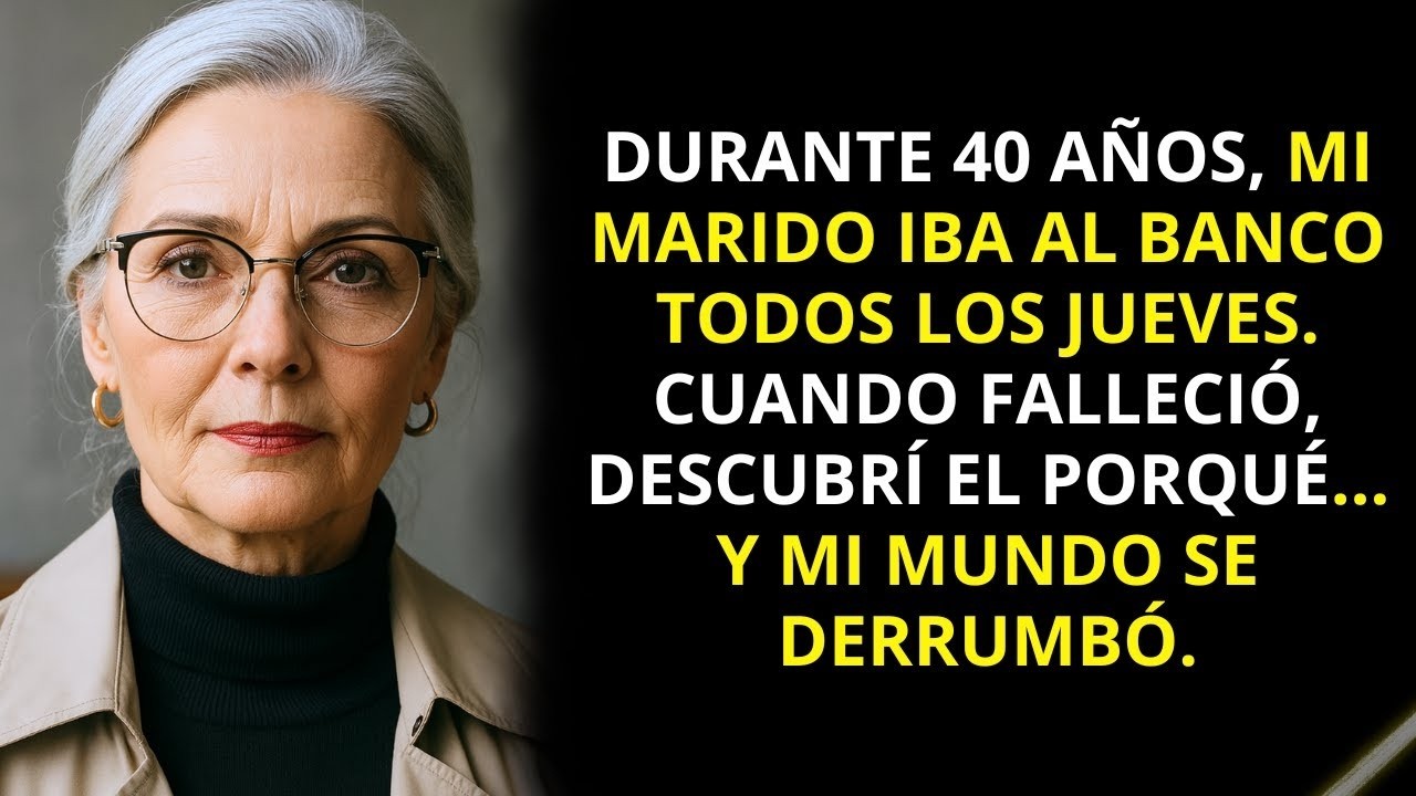 Mi marido iba al banco todas las semanas durante 40 años. Cuando murió, descubrí por qué…