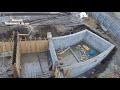 Радиусный  бетонный подвал. Строительство фундаментов Днепр.