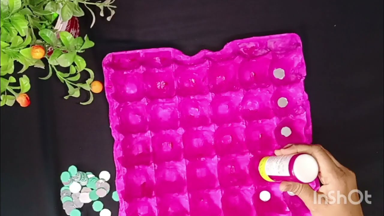 Beautiful Eggtray craft Mirror craft DIY Egg tray craft Easy