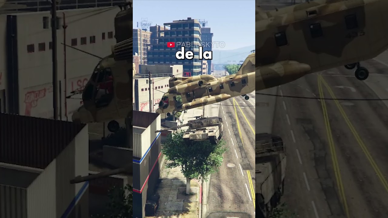VUELA con el TANQUE EN GTA 5 ONLINE #gta5online #gta5stunts