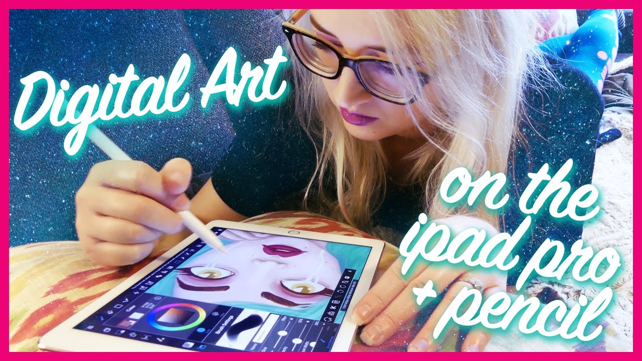 Digital Painting on the ipad pro | RAINY DAY ART - YouTube