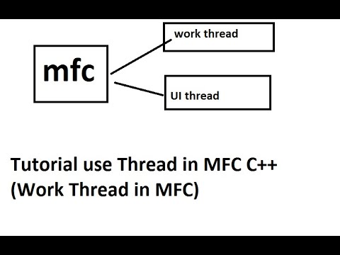 Vs C Mfc Tutorial Use Thread In Mfc C Work Thread In Mfc Youtube