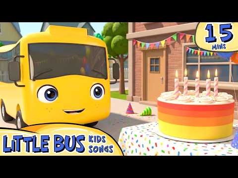 Happy Birthday Schoolbus! | Little Bus Kids Songs