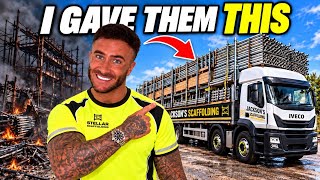 Their Scaffold Yard Burned Down…. So We Stepped In