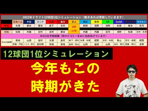 12球団ドラフト1位シミュレーション