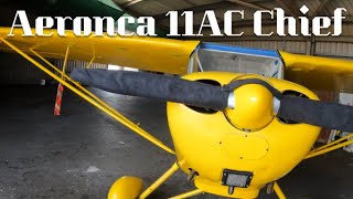 Aeronca 11AC Chief Bodmin air show 2022,unusual and very tidy little plane review.