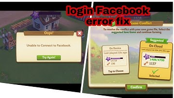 FarmVille 2 login Facebook error fix mod APK