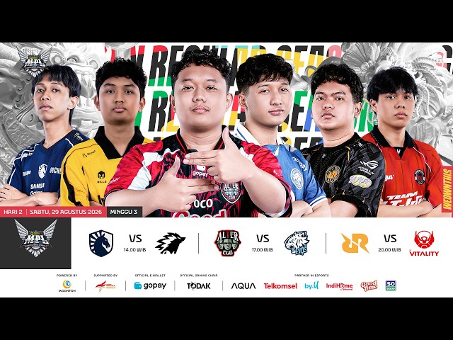 🔴 LIVE | MPL ID S18 | Minggu 3 Hari 2 | Bahasa Indonesia