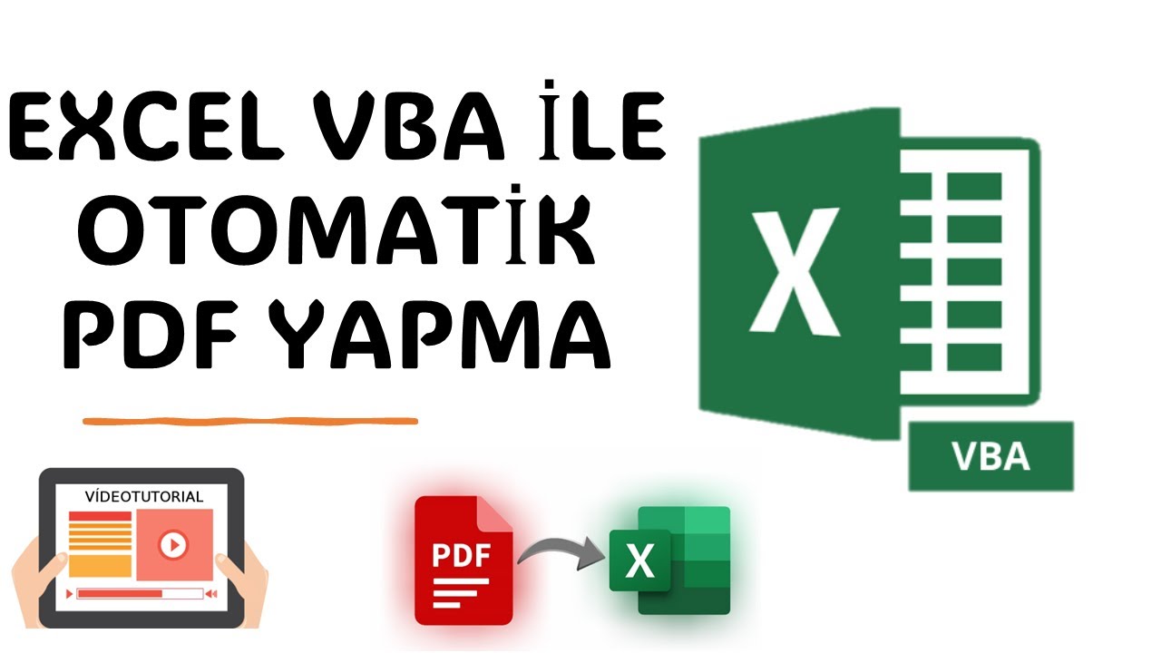 Excel VBA(Macro) ile Otomatik / Tek Tıkla yüzlerce PDF Yap