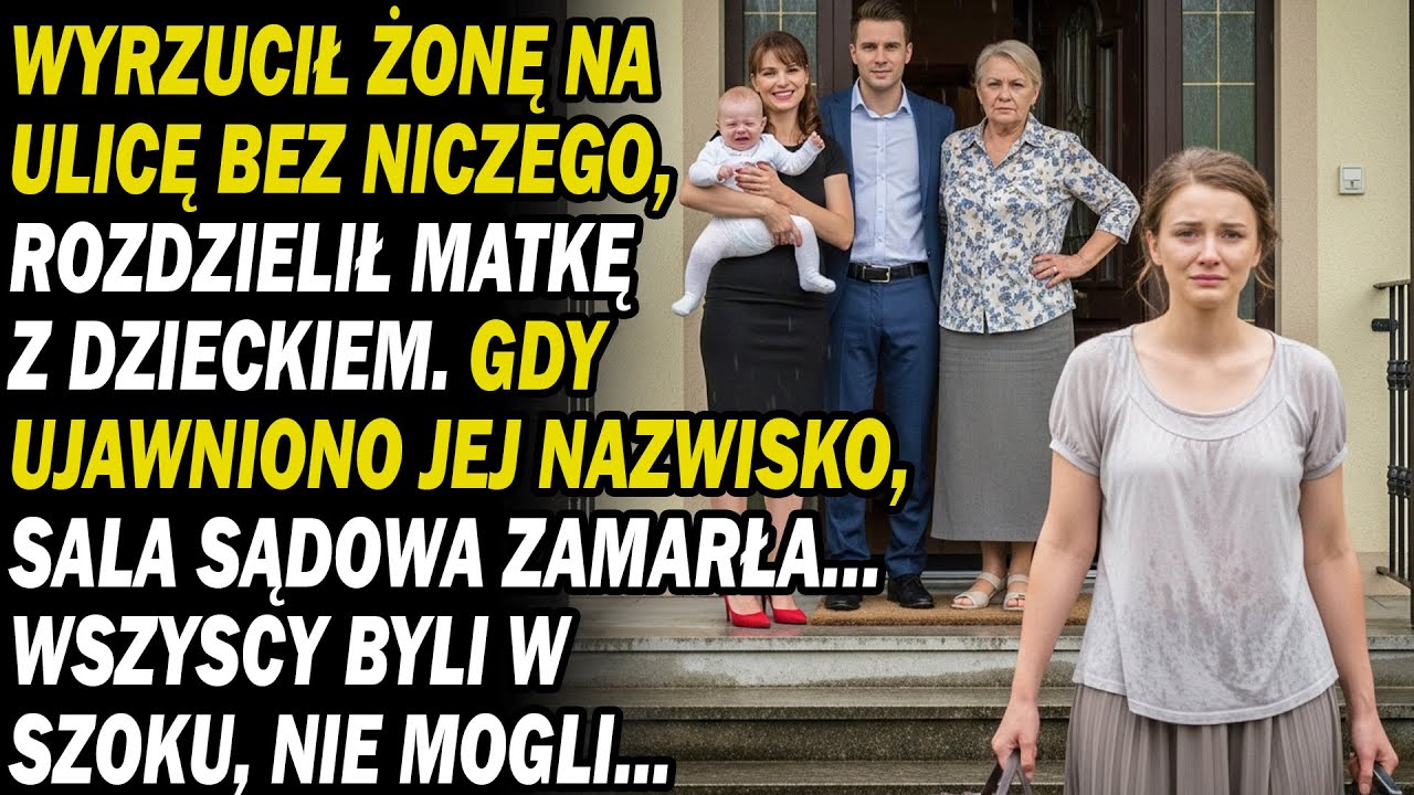 🫵🤬Wyrzucił Żonę Bez Niczego,👶rozdzielił Z Dzieckiem.po Ujawnieniu Nazwiska Sala Sądowa Zamarła..😲