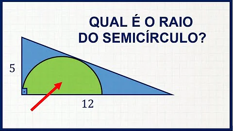 Qual é o raio do Semi-círculo?