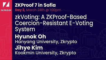 zkVoting: A Zero-Knowledge Proof-Based Coercion-Resistant E-Voting System - Room 1
