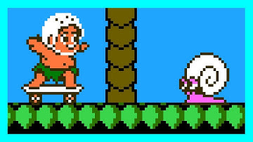 Adventure Island II (NES, 1991) – Full Game (Short Routes) Session 🐌🛹🌴