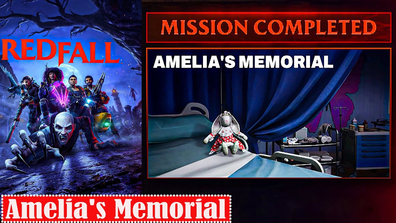 Redfall - Amelia's Memorial - Retrieve Amelia's Card & Rabbit Toy - YouTube