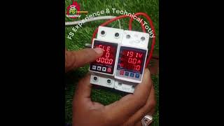 Reset Settings Voltage Ampere Unit Protector |3IN1 Voltage and Current Protector With KWH Unit chint