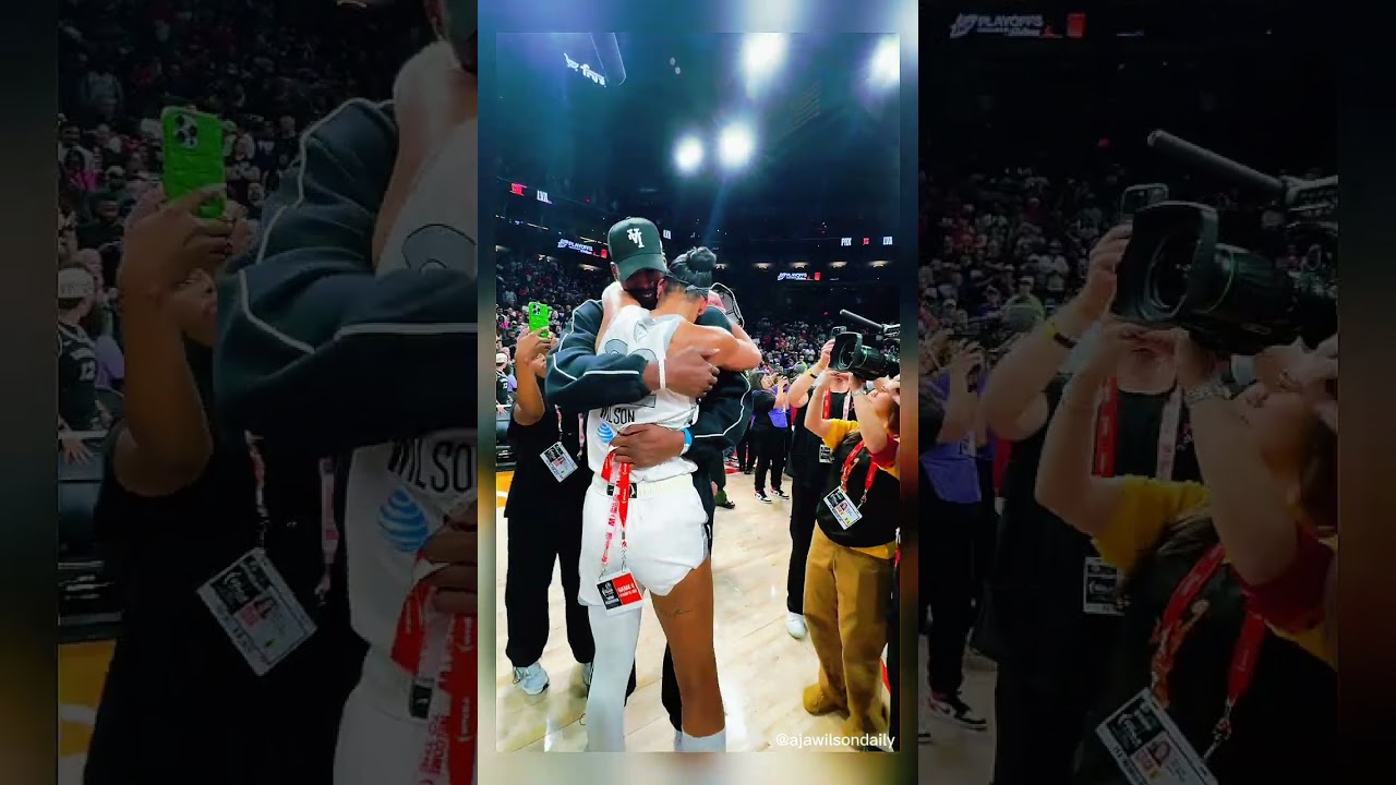 Tears, love, and victory — A’ja & Bam’s sweet moment 😭❤️🏆