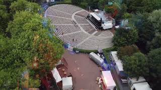 Drone footage of Kelvingrove Bandstand during the Summer Nights concerts, 2026.