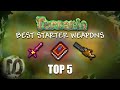 Terraria 1.3.5 - Top 5 BEST STARTER (pre-hardmode) WEAPONS (OVERPOWERED) - DEFEAT ANY PHM BOSS