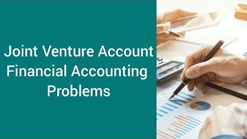 Memorandum Joint Venture A/C | Co-venturers A/C | Problems | Financial Accounting | Yash Academy