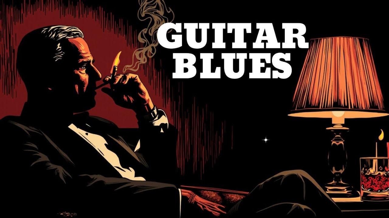 Медленная блюз-гитара ~ Душевное гитарное соло для расслабления | Блюз-гитара 2025