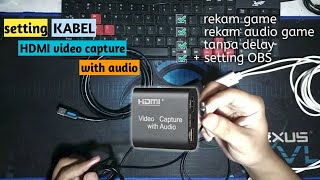 Part 1 Cara Pasang & Setting || HDMI Video Capture With Audio Terbaru || Capture Card