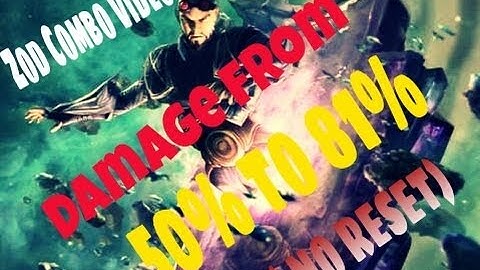 IGAU ZOD COMBO VIDEO 2 FROM 50% TO 81%( NO RESETS)