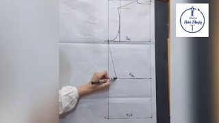 How to make a flat basic body /back/طريقة رسم باترون الكورساج الأساسي الجزء الاول / رسم باترون الخلف