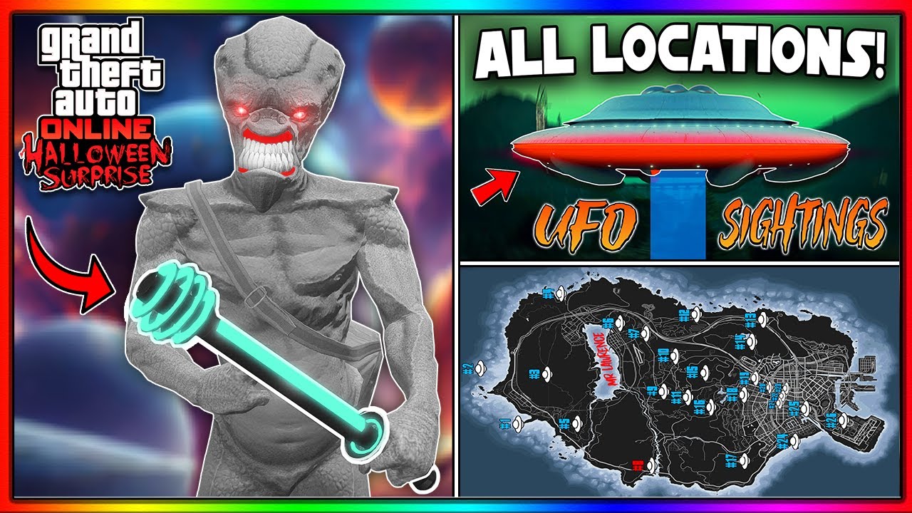 NEW UFO EVENT LOCATIONS UNLOCK Halloween Weapon FREE Outfits GTA 5 