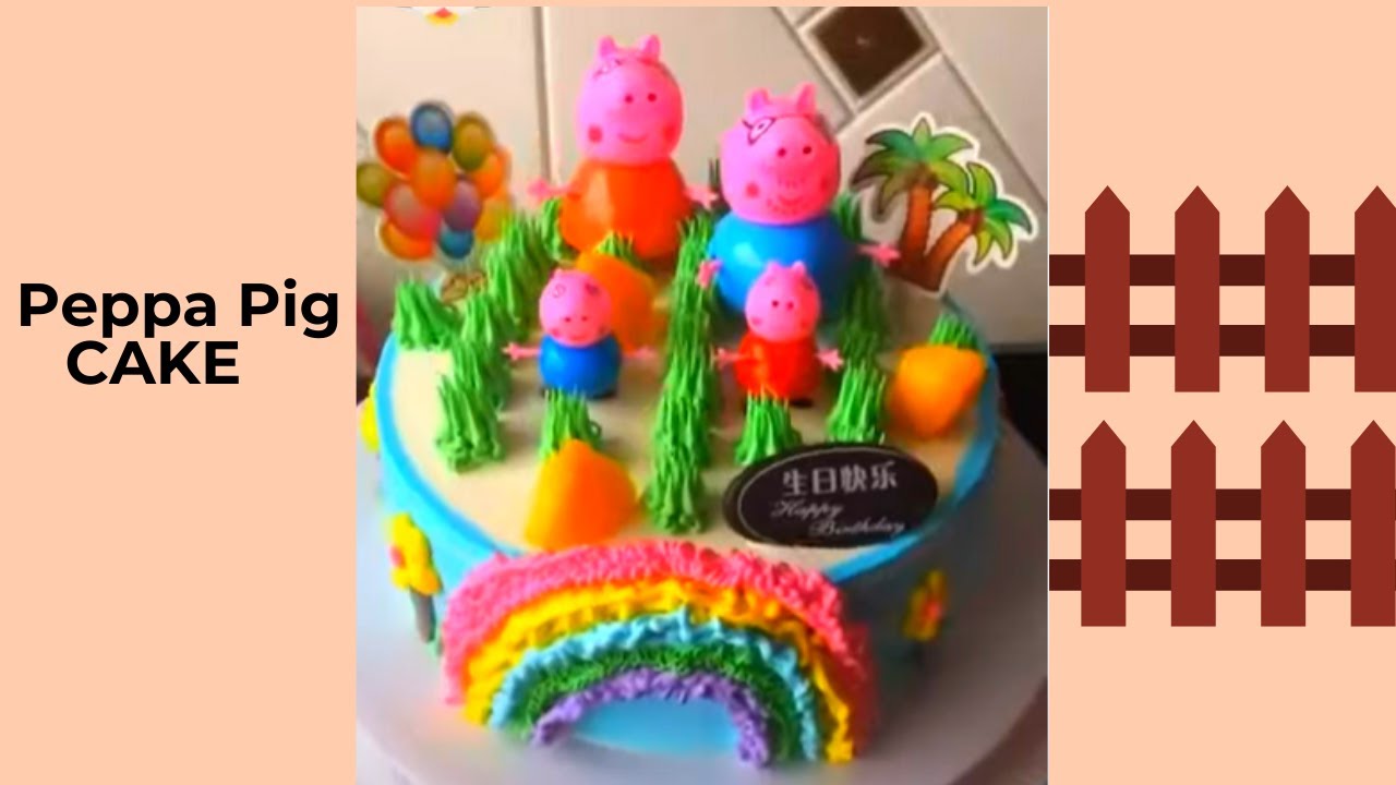 Peppa Pig CAKE |  Peppa Pig Cake Design Ideas | Easy Cake Tutorial