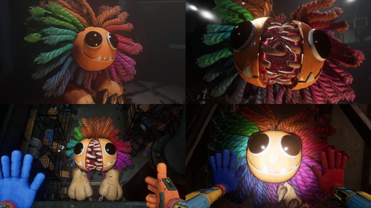 야나비 컷씬, 점프스케어 모음 :: 파피 플레이타임 4