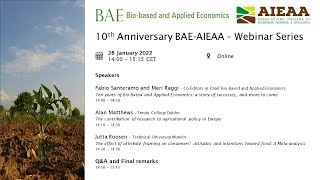 10th Anniversary BAE-AIEAA – 1st Webinar
