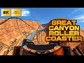 Great Canyon 🎢 Epic VR roller coaster ride [360° 8K]