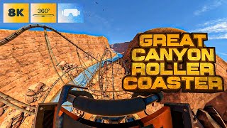 Great Canyon 🎢 Epic VR roller coaster ride [360° 8K]