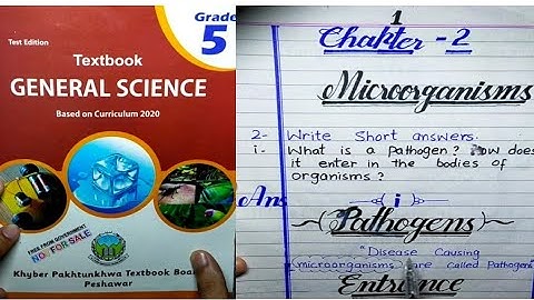 Class 5 new Course Chapter 2 Microorganisms Solved Exercise,General Science new book, kpk board 2021