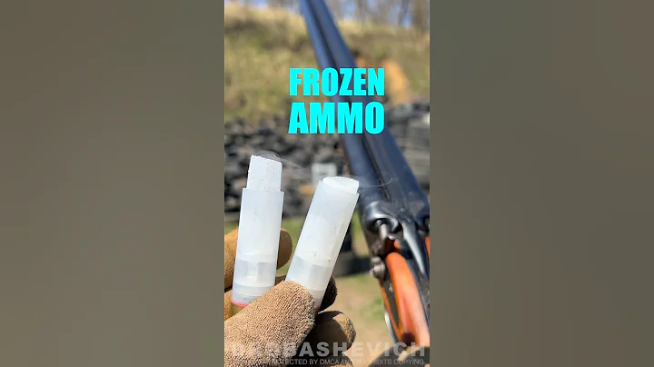 ICE SHOOTING #gun #shotgun #shot #usa #12gauge #bullet #rdr2 #ice #youtubeshorts