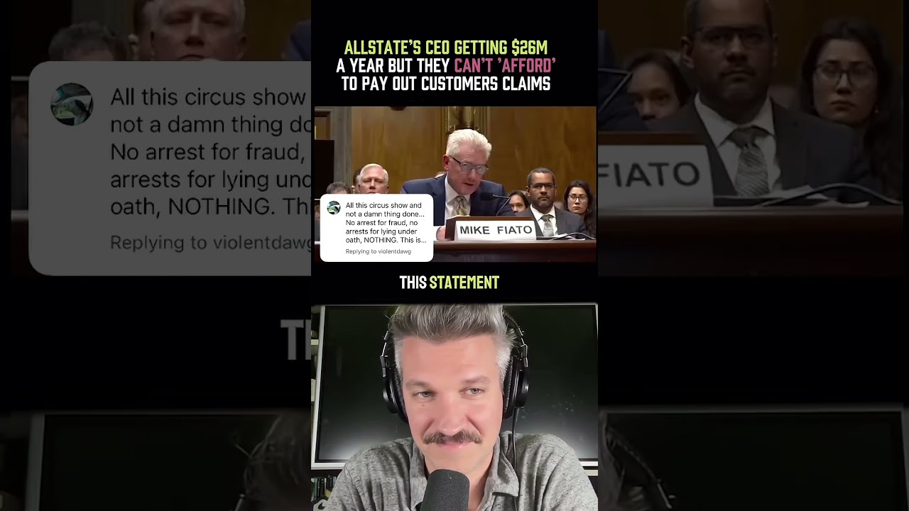 John Senac Reacts To Allstate Getting Torched In The Senate Roofing Insurance