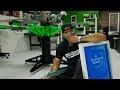 SILENTLY Screen Printing a one color print
