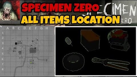 ALL ITEMS LOCATION | FOREST MAP  | SPECIMEN ZERO TUTORIAL
