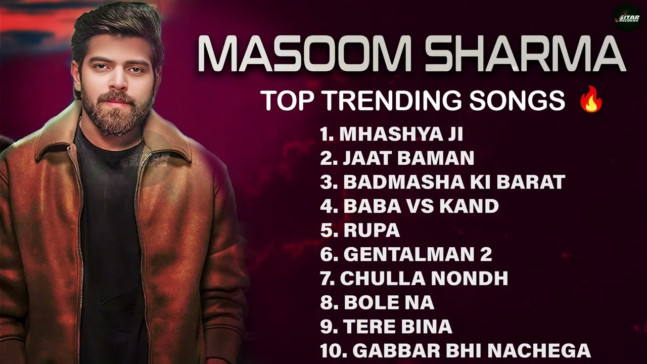 Masoom Sharma Jukebox Songs 2026 | Top 10 Hit Song | Latest Haryanvi Song | New Haryanvi Song 2026