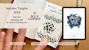 Inktober 2025 Day 20 | How to Draw Kangular (Zentangle)