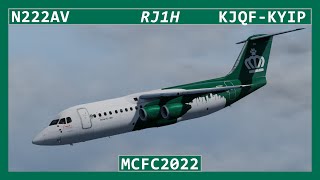 N222AV: KJQF-KYIP | Avro RJ-100 [P3D] VATSIM