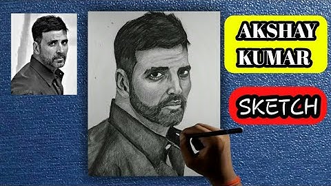 How to draw akshay kumar step by step.GNS ARTs. Bollywood  star akshay kumar.