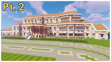 Minecraft: Insane Realistic Mansion Tutorial | Part 2
