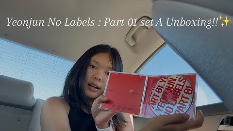Yeonjun No Labels Part : 01 set A Unboxing!! 🦊💗✨