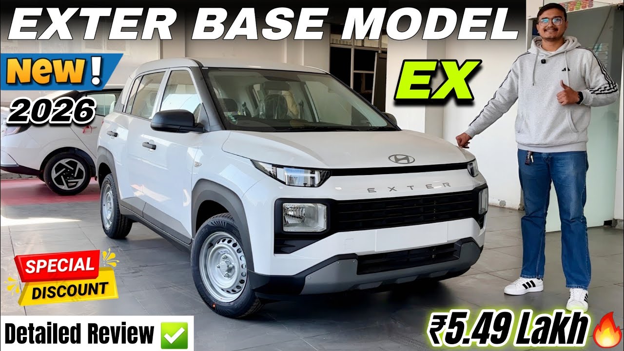 Alto नही Exter लेलो 🤩 2026 Hyundai Exter EX Base Model Detailed Review ...