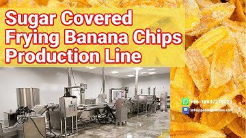 Full Automatic Banana Chips Production Line with Double Frying and Sugar Covering Machine